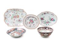 Three Chinese Export Famille Rose Porcelain Chargers