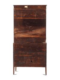 A Classical Mahogany Desk and Bookcase