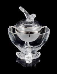 Lalique, , an Igor pattern glass caviar server