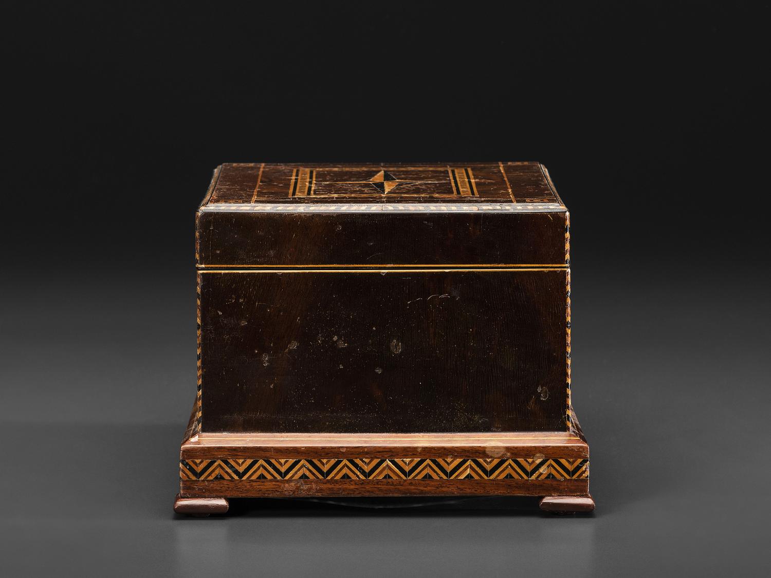 A New York Marquetry Award Sewing or Jewelry Box