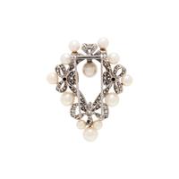 EDWARDIAN, CULTURED PEARL AND DIAMOND BROOCH