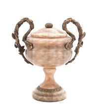 A Gilt Bronze and Marble Urn Height 11 1/2 inches.