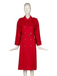 Burberry Red Raincoat