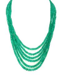 DAVID WEBB, EMERALD AND DIAMOND NECKLACE