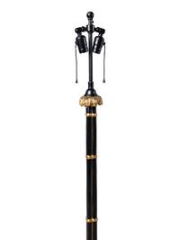 A Regency Style Painted and Parcel-Gilt Floor Lamp