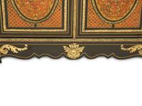 A Napoleon III Gilt Bronze Mounted Boulle Marquetry Marble-Top Console Cabinet