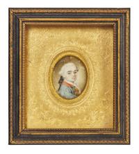 French School 18th Century, A Portrait Miniature of a Gentleman Identified as Francois Fontienne Raphel