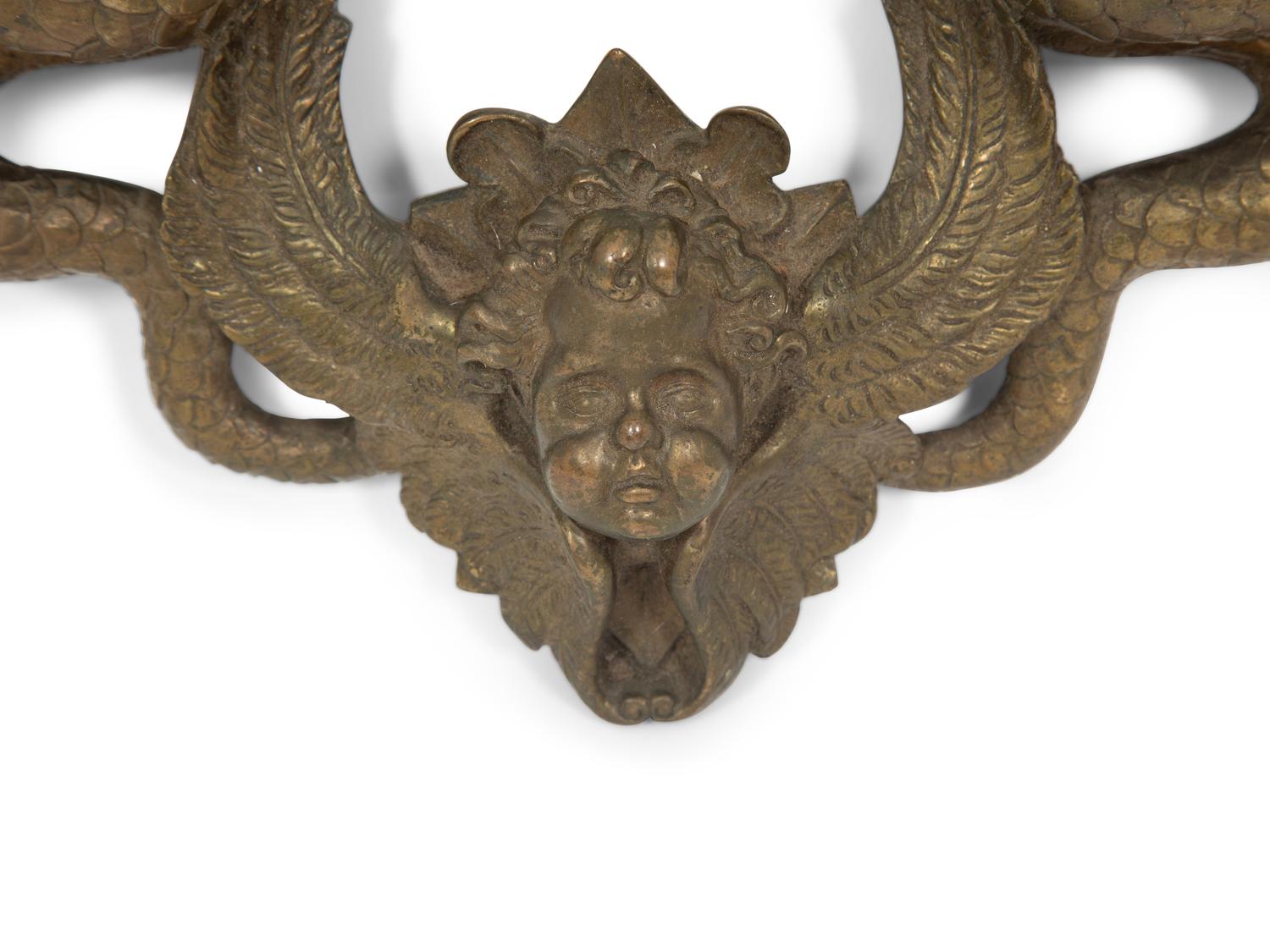 A Continental Bronze Door Knocker