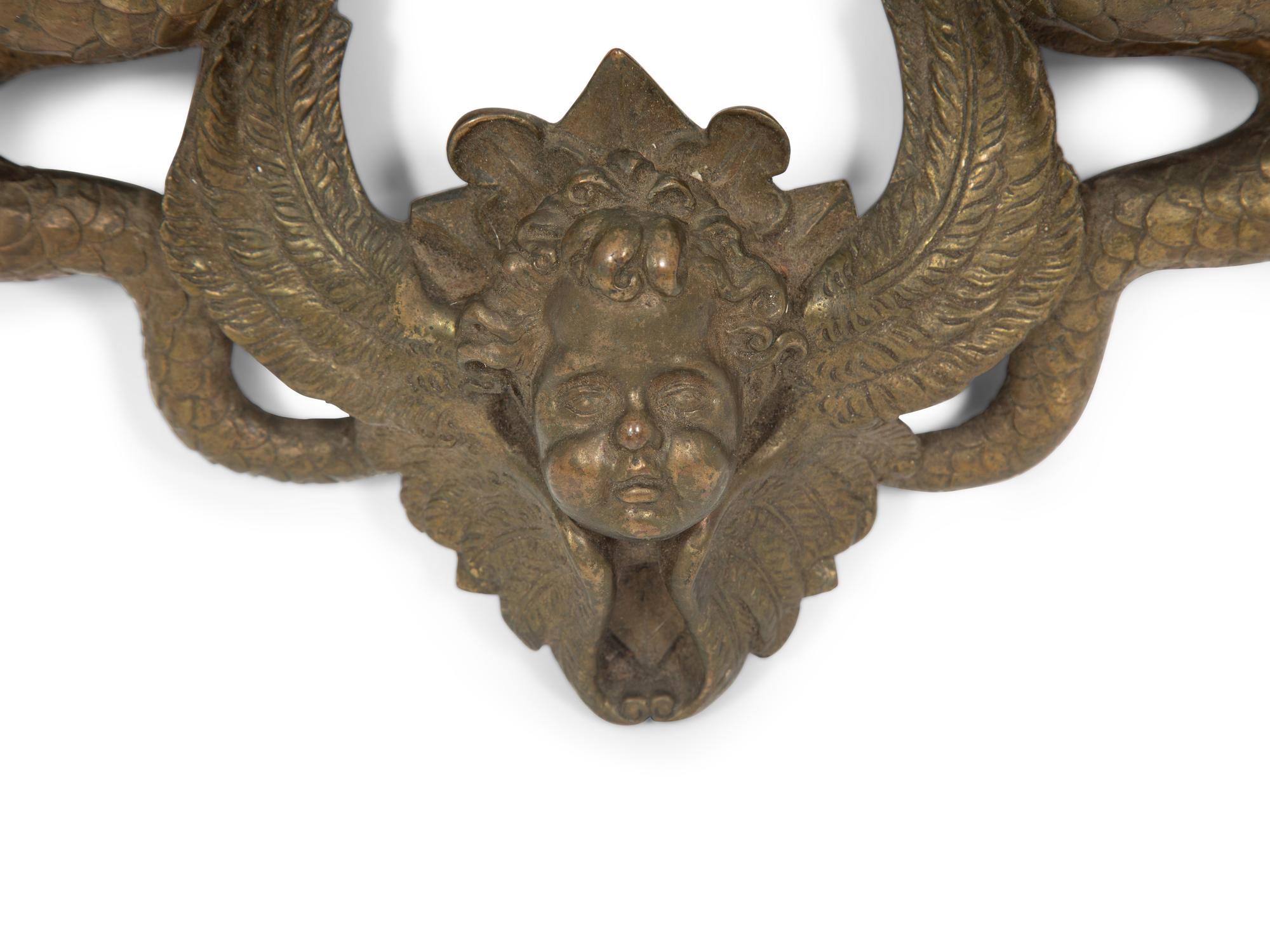 A Continental Bronze Door Knocker
