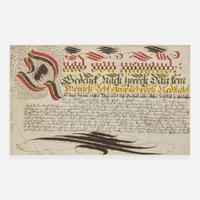German School late 18th / early 19th century, A Fraktur: Vorschrift
