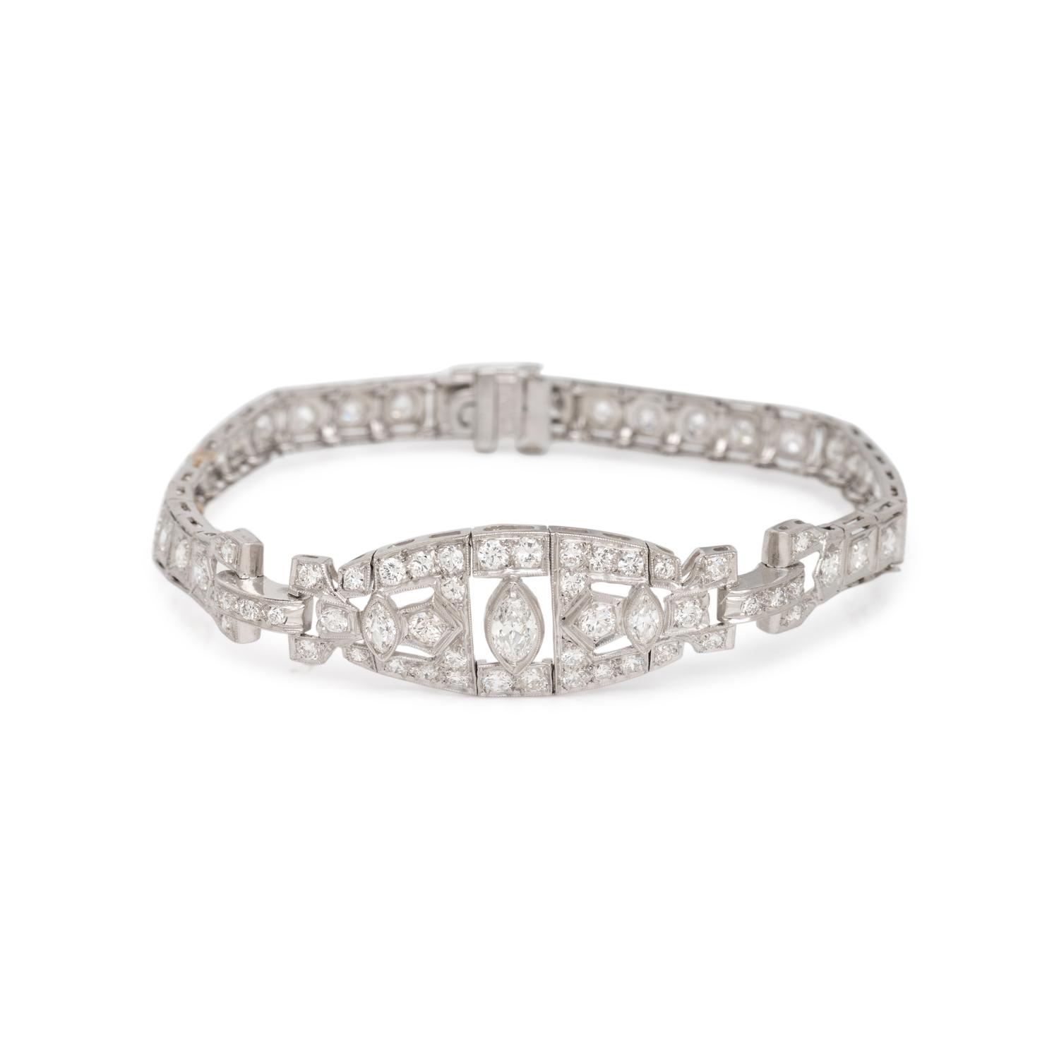 ART DECO, DIAMOND BRACELET