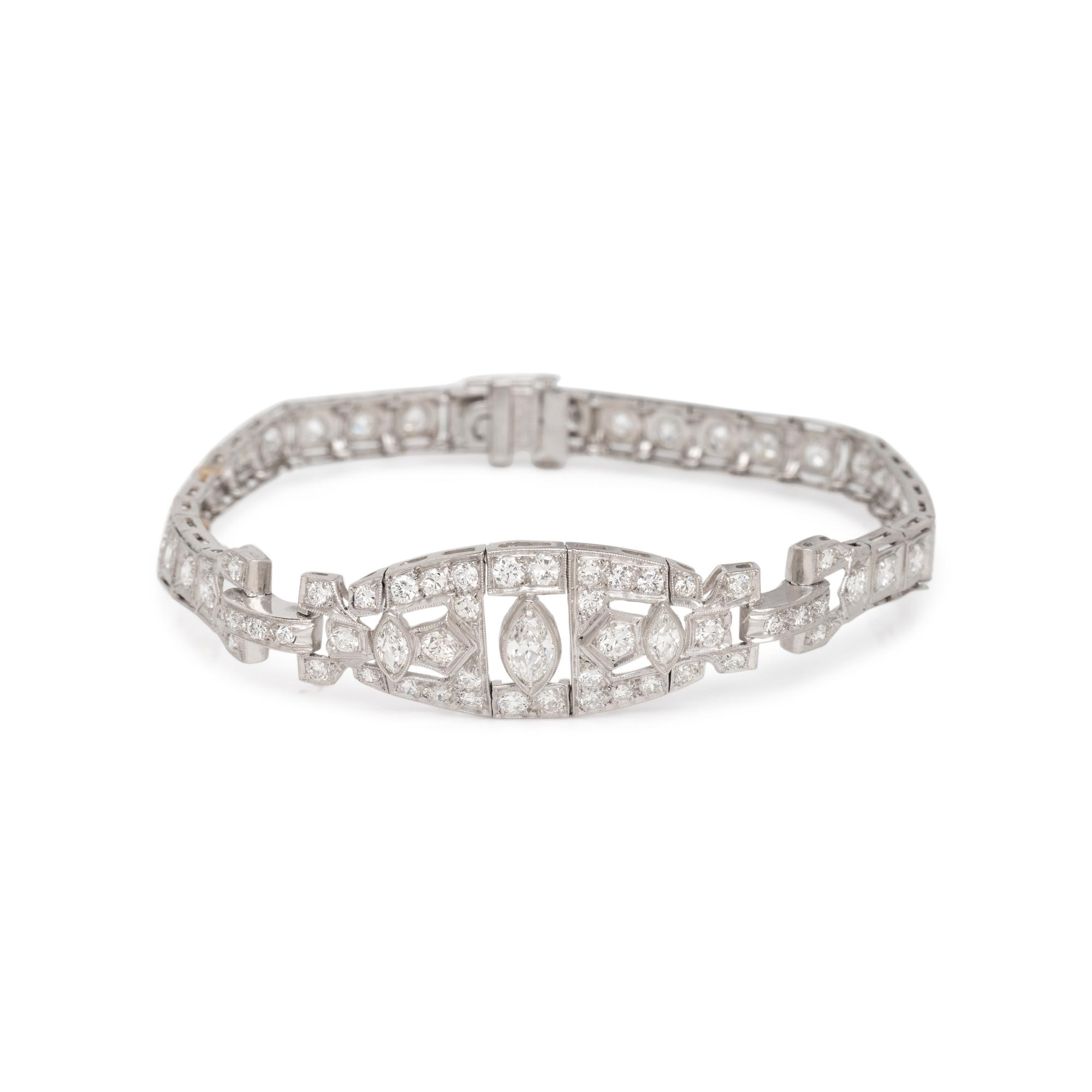 ART DECO, DIAMOND BRACELET