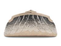 Judith Leiber Silver and Gray Rhinestone Minaudière