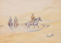 Three Riders on Horseback