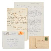 [AMERICAN HISTORICAL FIGURES]. A groups of 3 manuscripts by American historical figures.
