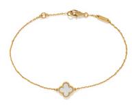 VAN CLEEF & ARPELS, MOTHER-OF-PEARL 'SWEET ALHAMBRA' BRACELET