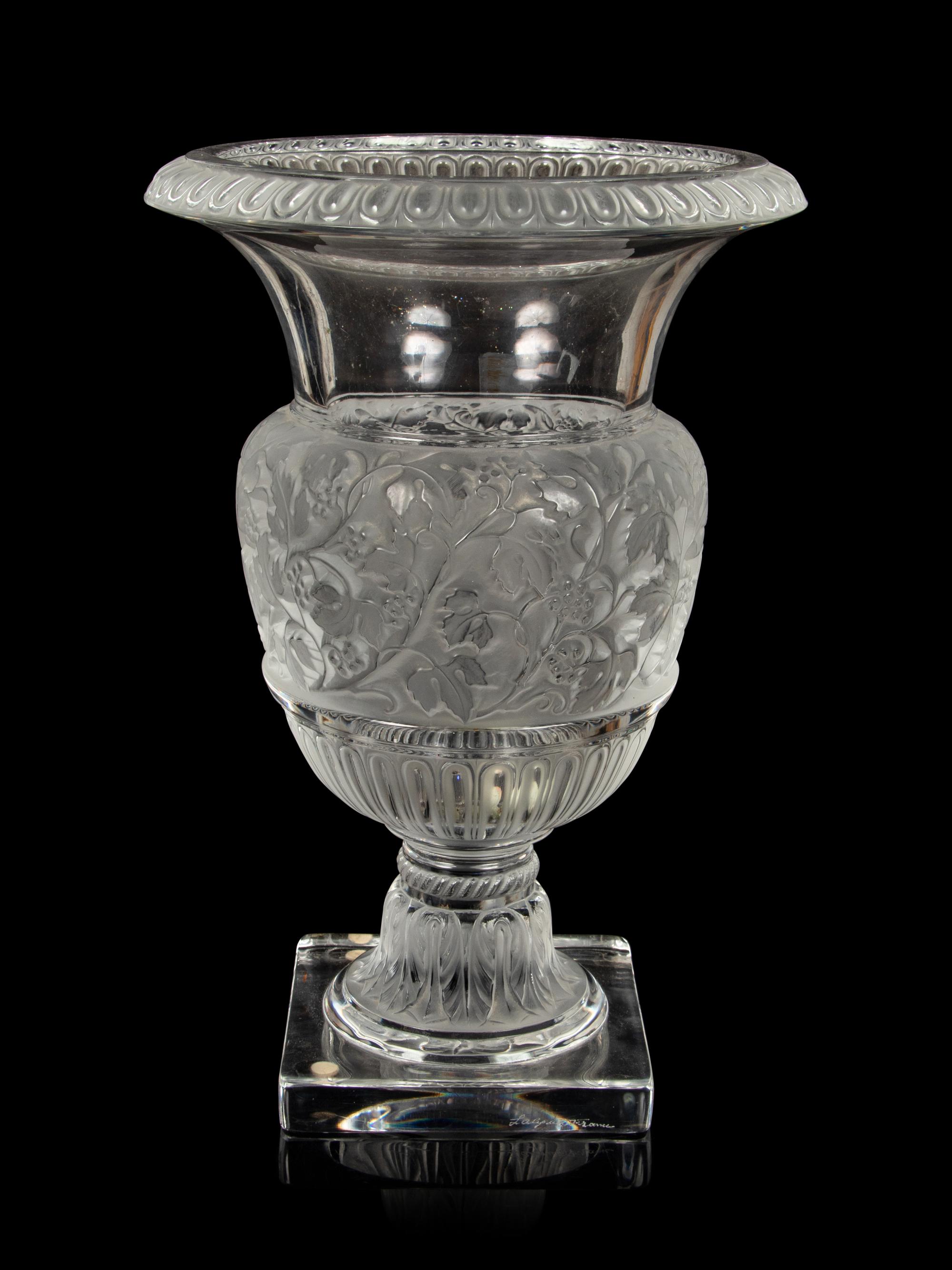 A Lalique Versailles Vase