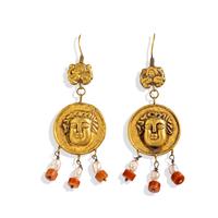 A Pair of Greek Style Gold Earrings