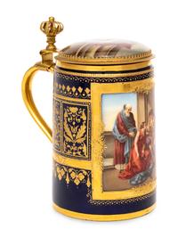 A Vienna Porcelain Tankard