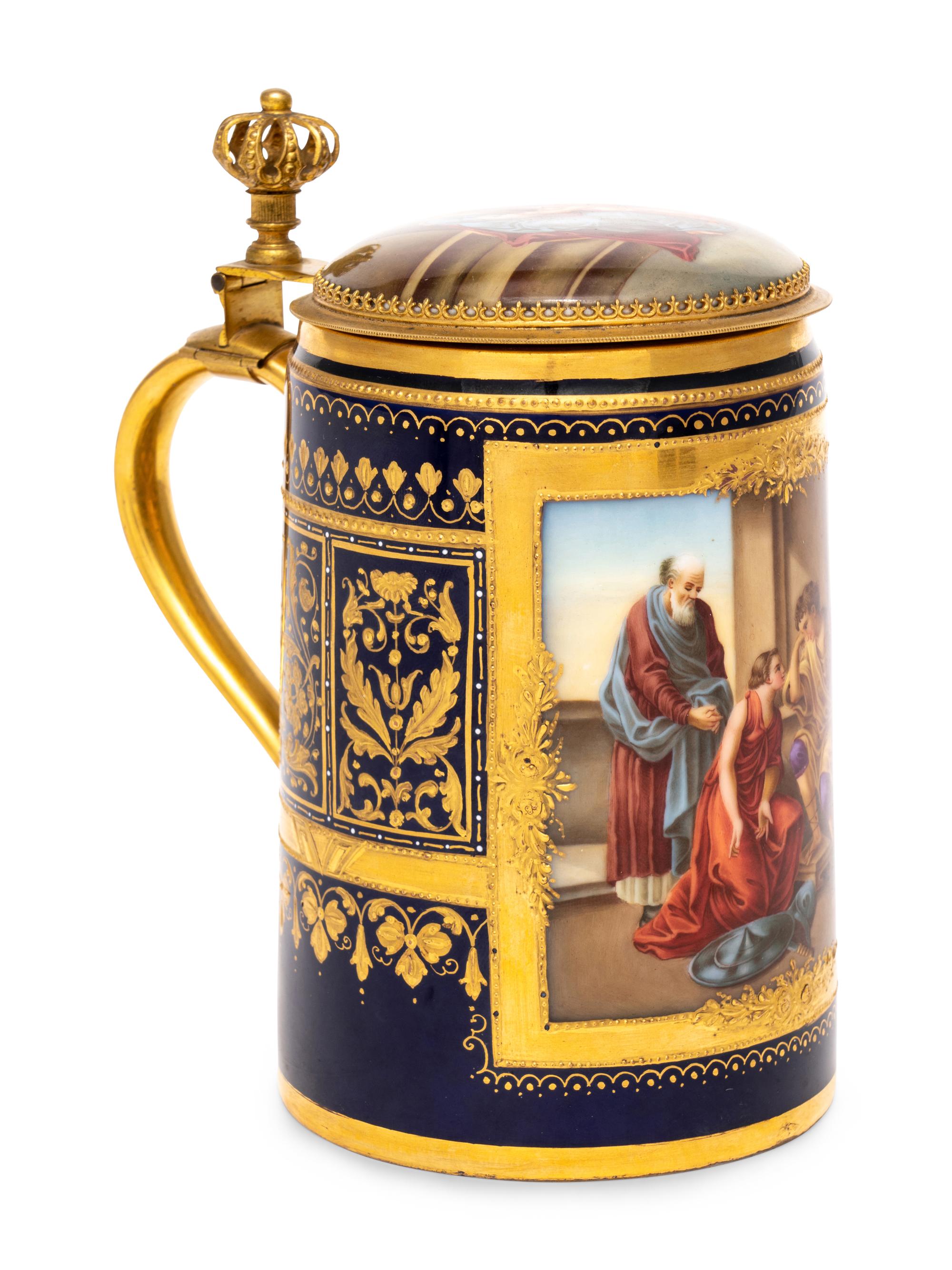 A Vienna Porcelain Tankard