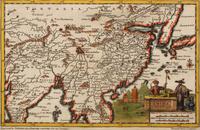 VAN DER AA, Pieter (1659-1733). 't Koninkryk van China met d'Aangrenzende Landen Siam et Bengale . Leiden, ca 1706.