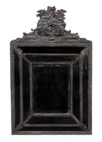 A Dutch Baroque Style Pressed Brass Mirror — 19TH CENTURY