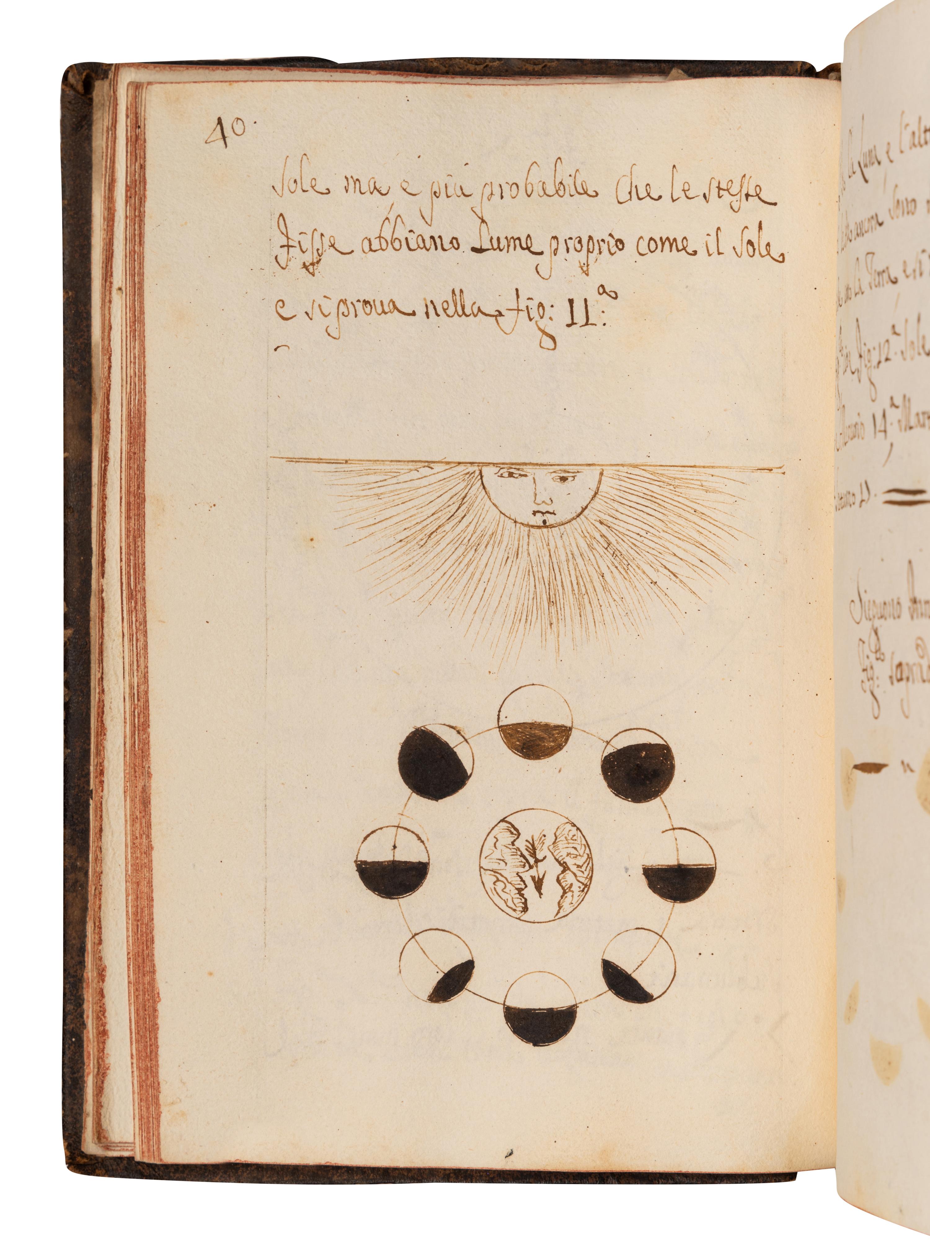 [MANUSCRIPT - ASTRONOMY]. “Capo D. Sfera terrestre tranisetto.” [Italy, ca mid-18th century].