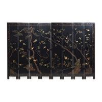 A Chinese Eight-Panel Coromandel Screen, 20th Century 近代 款彩八扇屏