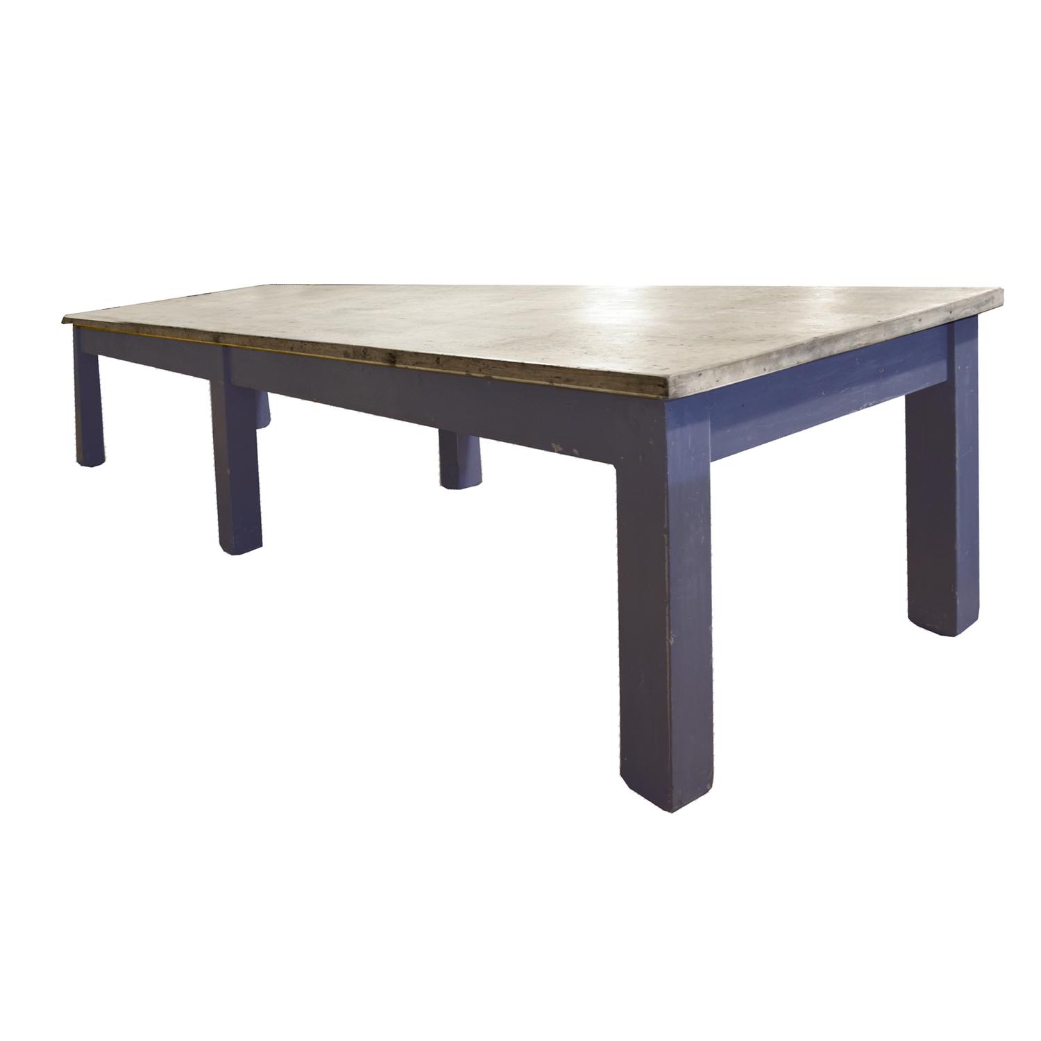 A Painted Six-Leg Table 153.5" W x 38.5" D x 31.5" H — Italy, 20th Century
