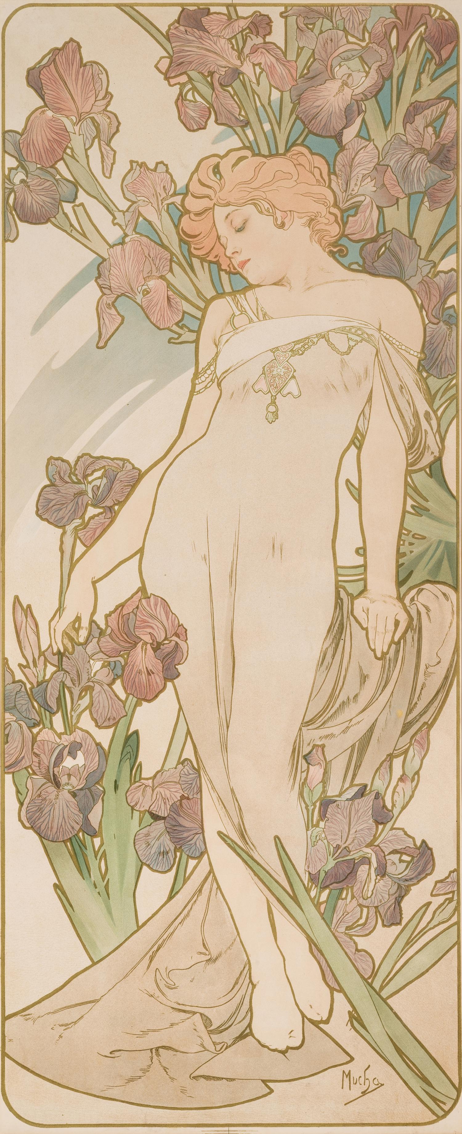 Les Fleurs (l'œillet, le lys, la rose, l'iris)