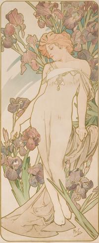 Les Fleurs (l'œillet, le lys, la rose, l'iris)