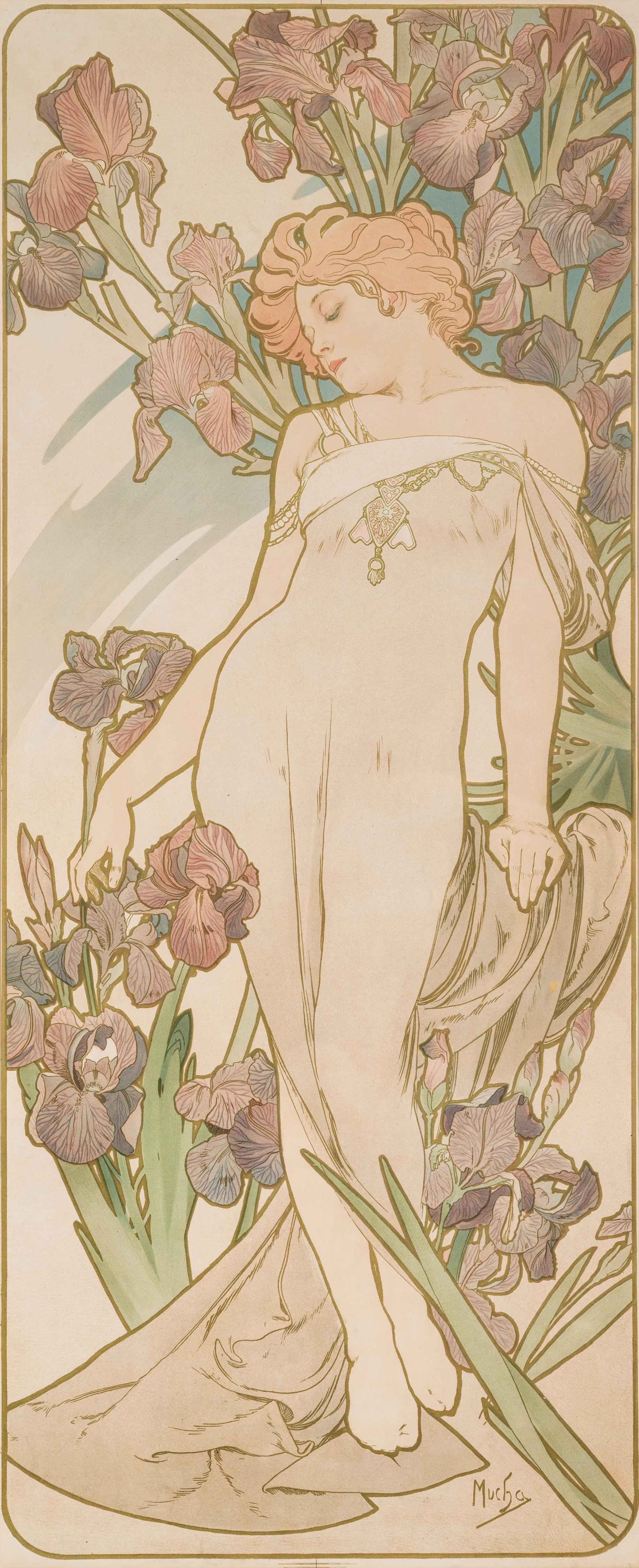 Les Fleurs (l'œillet, le lys, la rose, l'iris)