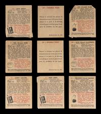 A Group of Nine 1948 Bowman Basketball Cards,