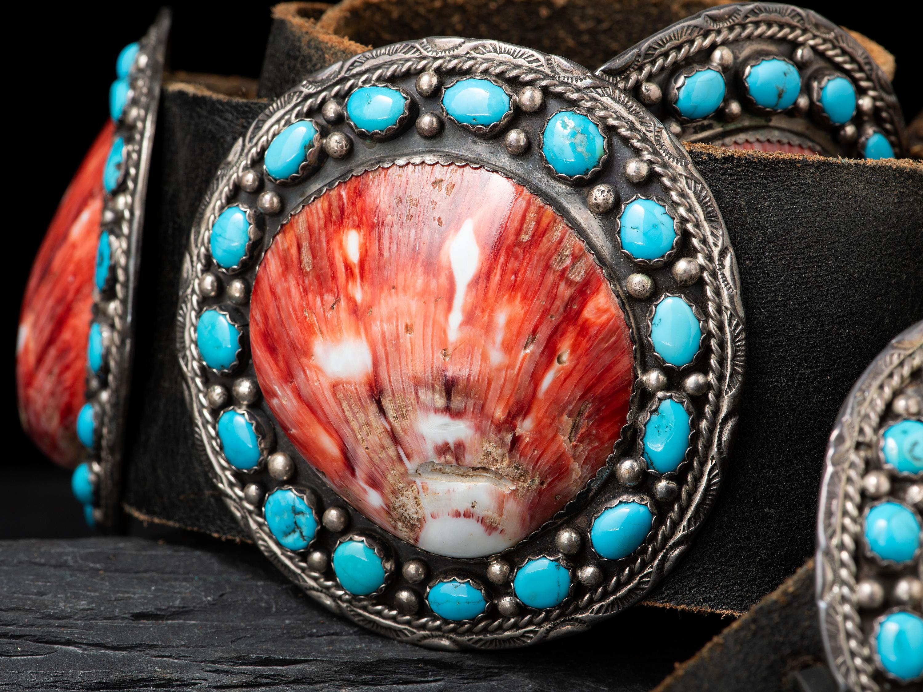 Navajo Sterling Silver Concha Belt