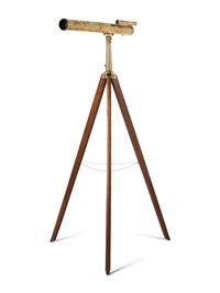 An English Brass Three-Inch Refracting Telescope and Stand