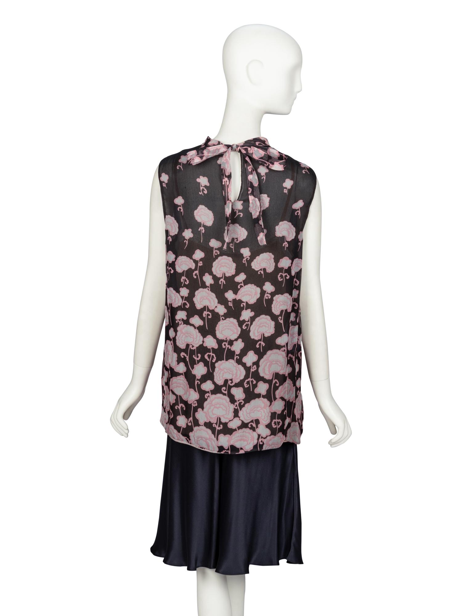Prada & Pucci, Printed Blouse & Silk Skirt