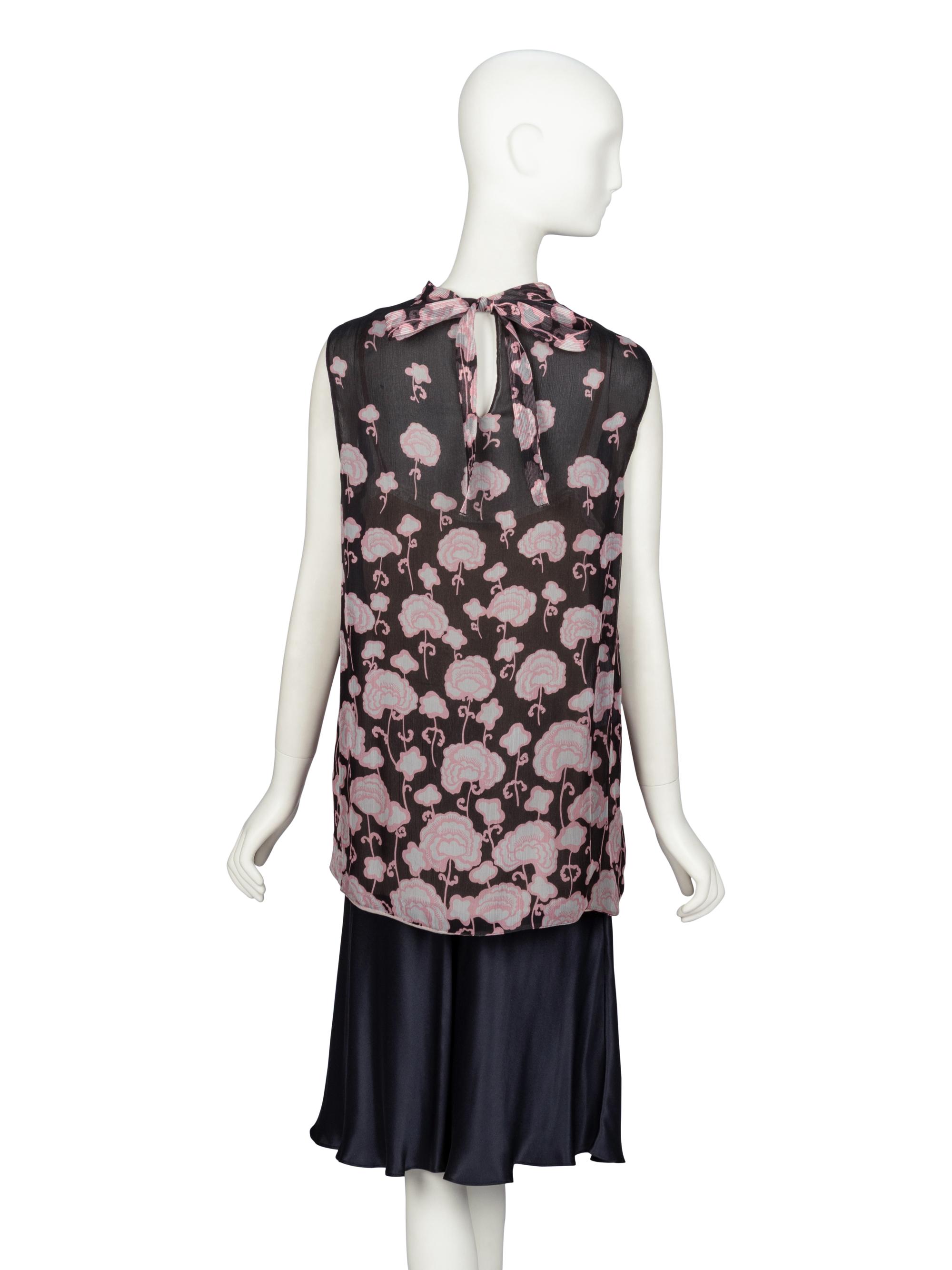 Prada & Pucci, Printed Blouse & Silk Skirt
