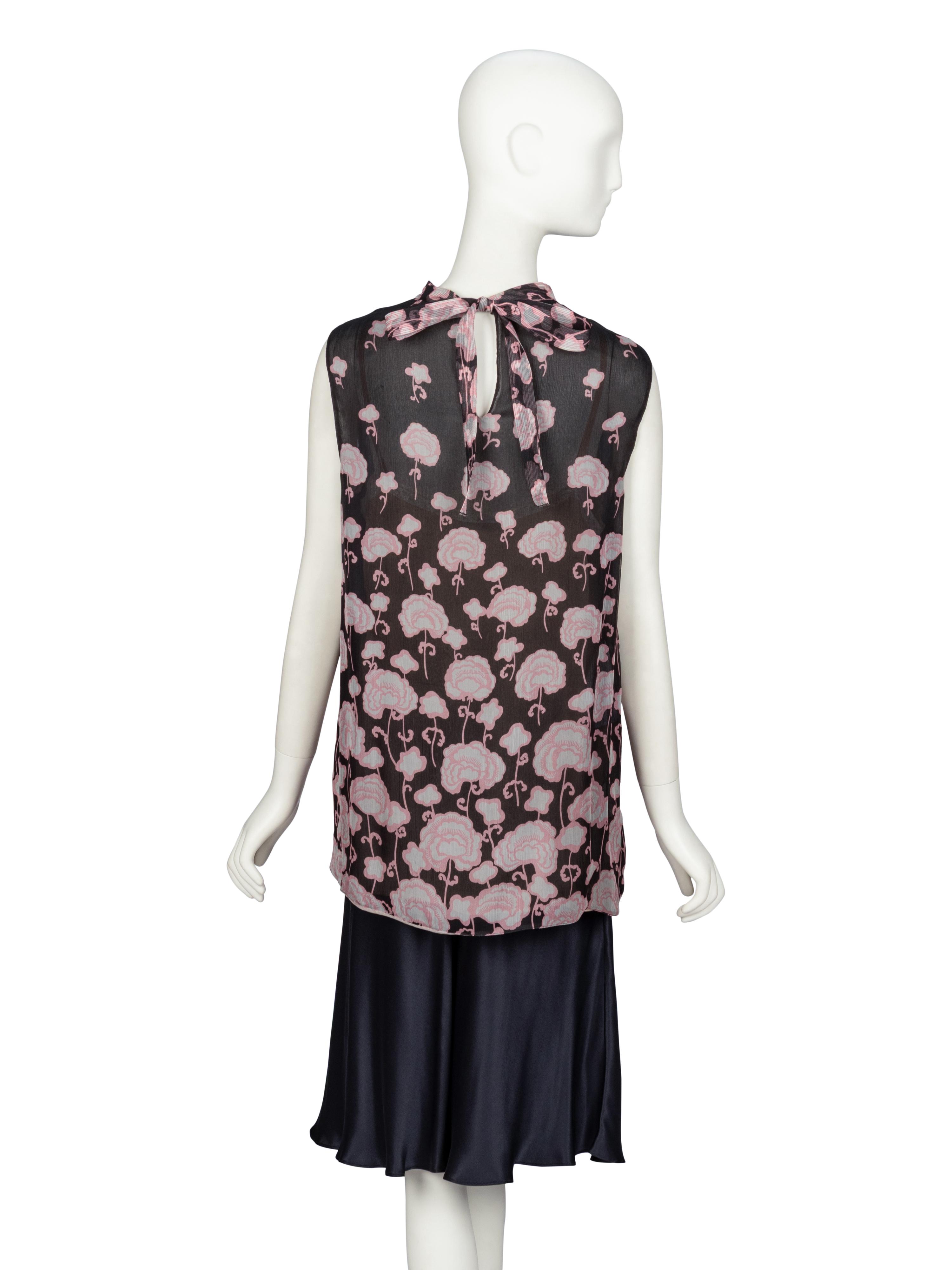Prada & Pucci, Printed Blouse & Silk Skirt