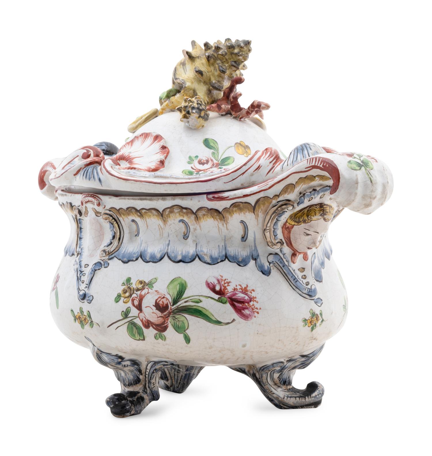 A French Faience Soup Tureen