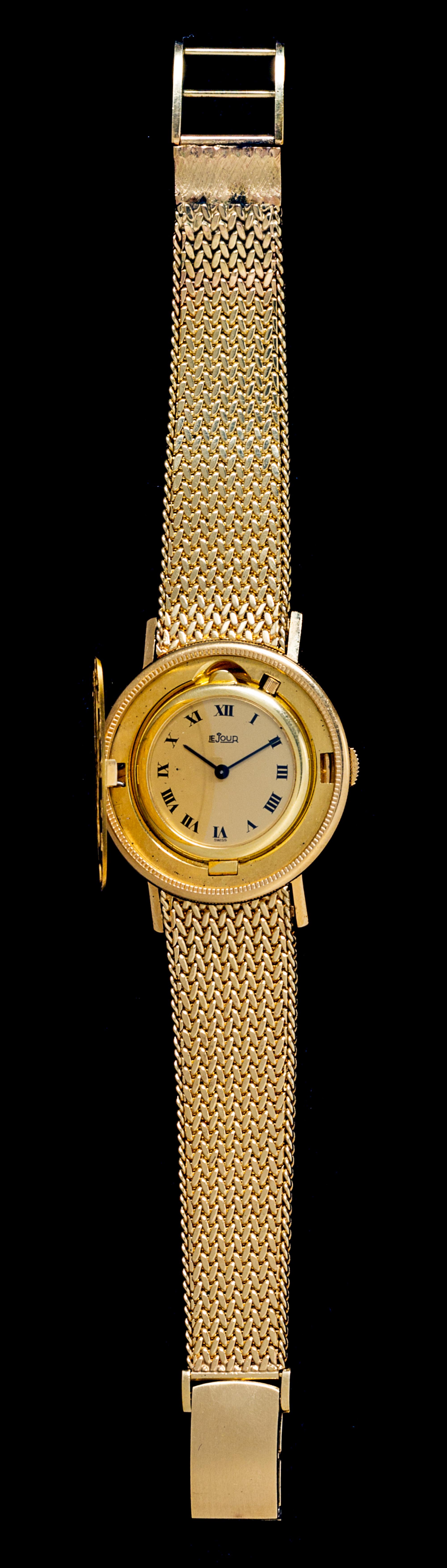 An 18 Karat Yellow Gold and US $20 Gold Coin Concealed Watch, LeJour,