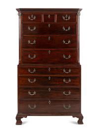 A George III Mahogany Chest-on-Chest
