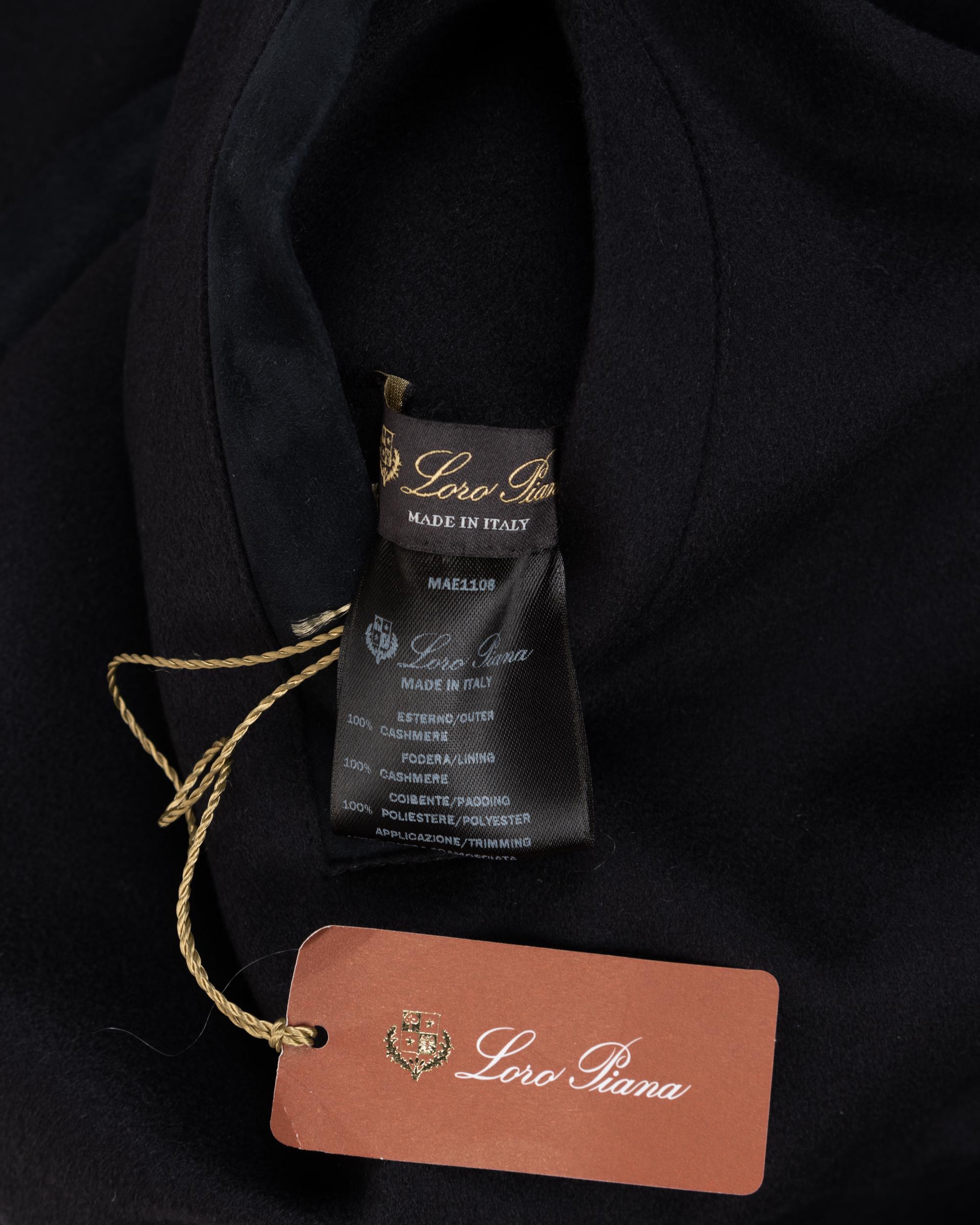 Loro Piana Cashmere and Suede Poncho