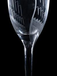 A Set of Eleven Lalique Angel Flutes
