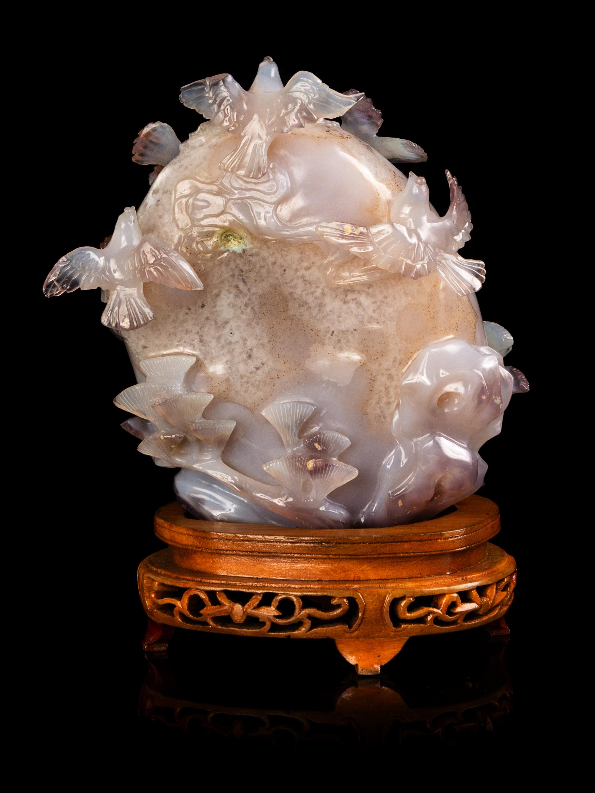 A Chinese Agate Carving