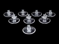 A Group of Eight Lalique Ring Trays with Birds