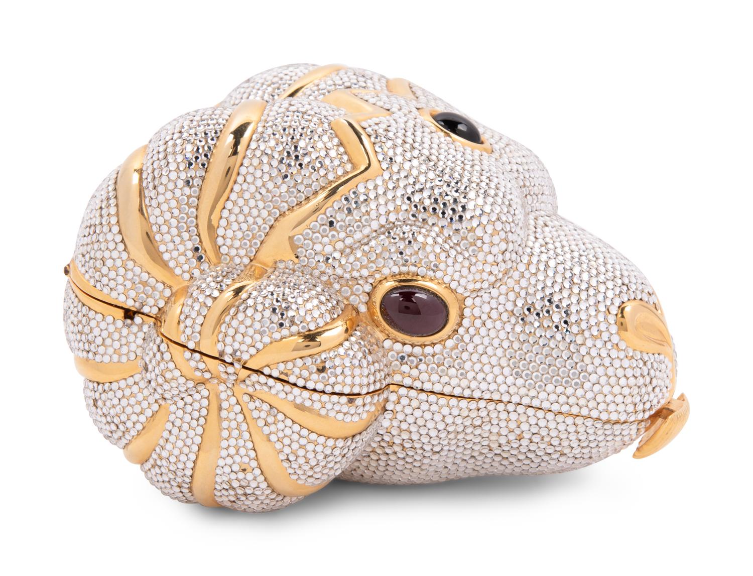 Judith Leiber Ram Head Minaudière