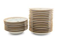 A Group of Royal Copenhagen Flora Danica Porcelain Fruit Bowls and Bread Plates
