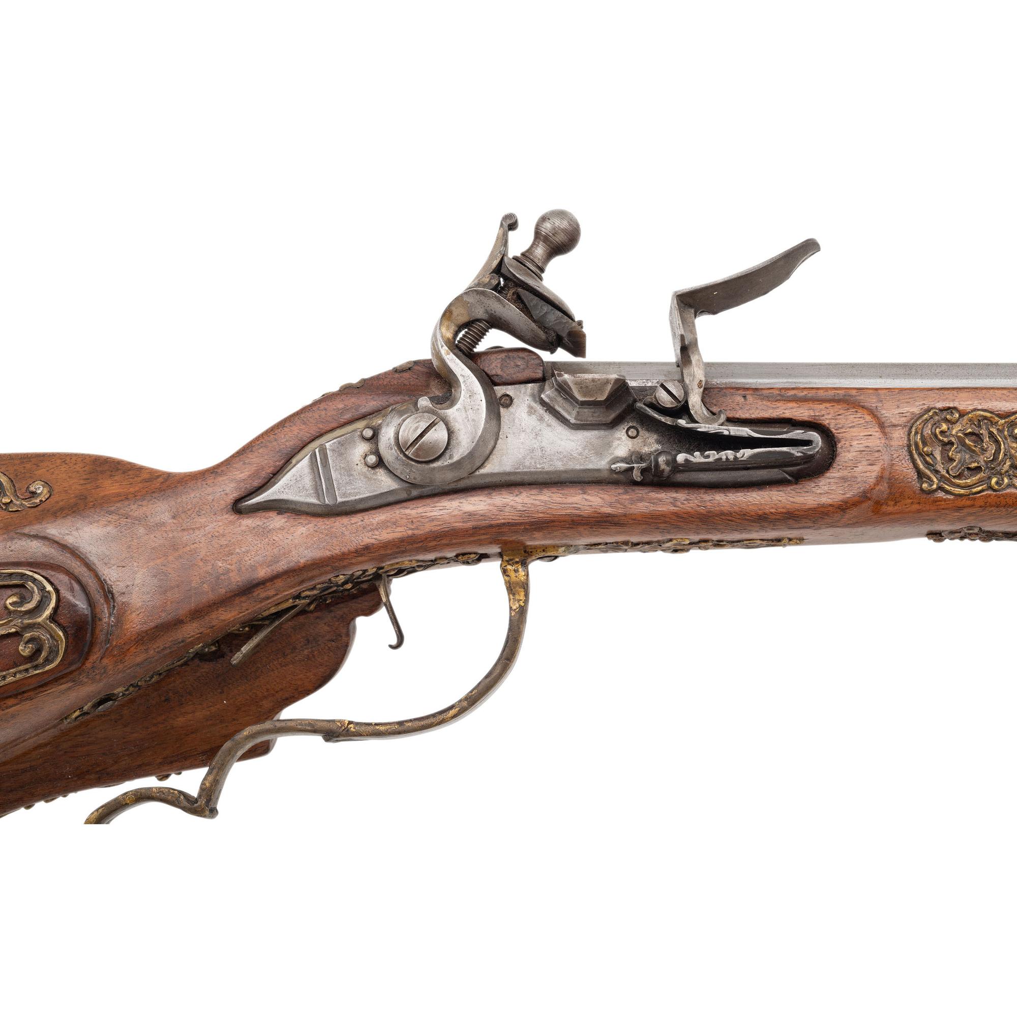 Contemporary Flintlock Jaeger Rifle in the Style of Jonas Schertiger The Younger