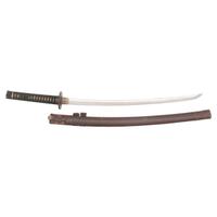 Shin Shinto Wakizashi with Martial Leather Wrapped Scabbard