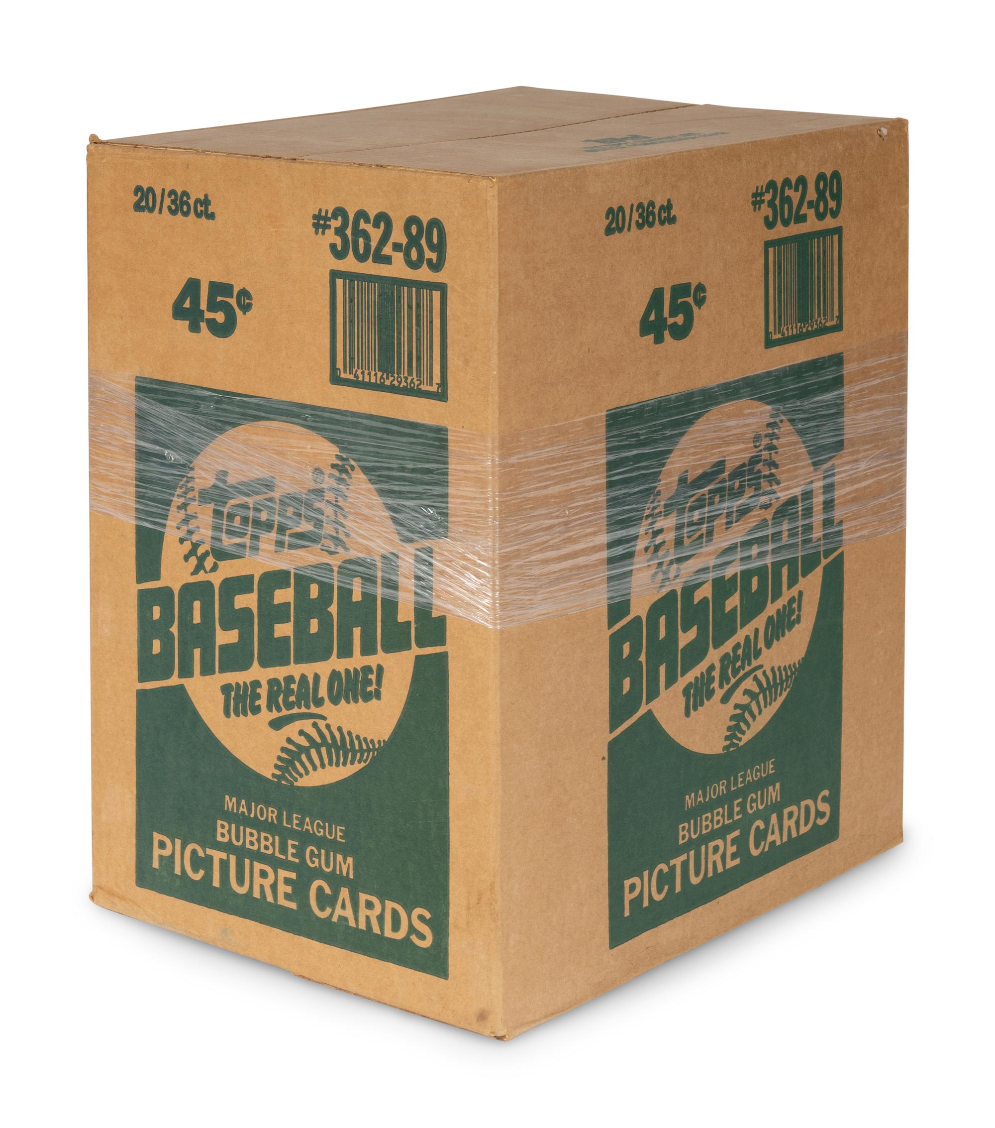 A Factory Case of 1989 Topps Baseball Cards (20 Wax Boxes)